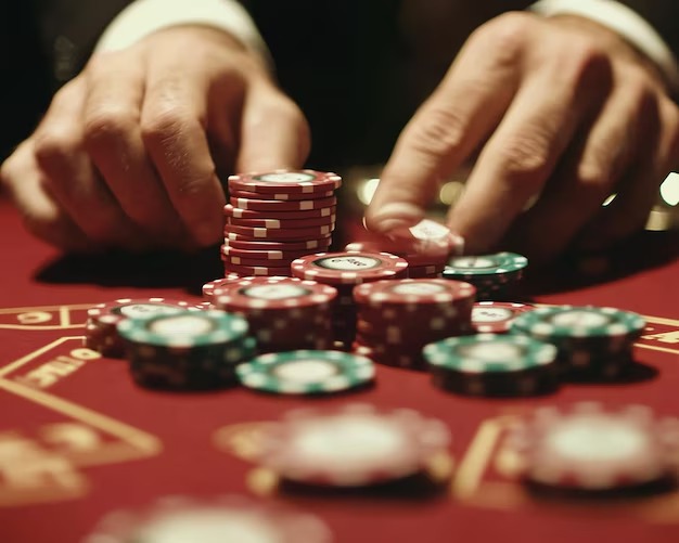 Live casino table view with dealer streaming
